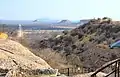 View from Ugab Terrace Lodge to the south on Vingerklip and neighboring table mountains