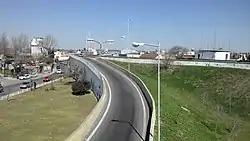 View of Presidente Perón Freeway in Villa Centenario.