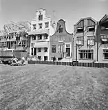 Facades on Bickerseiland on the Bickersgracht, 1976