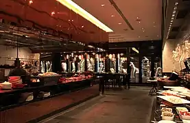 Open-style kitchen in "Kitchen" Restaurant