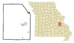 Location of Mineral Point, Missouri