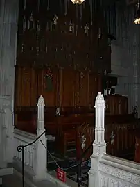 West choir reredos (c.1920).