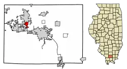 Location of Energy in Williamson County, Illinois.