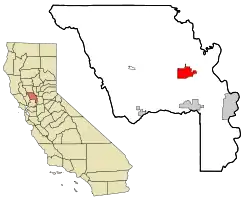 Location in Yolo County and the state of California