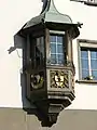 Bay window with salt merchants' coat of arms