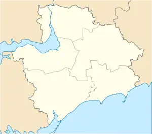 Ternuvate is located in Zaporizhzhia Oblast