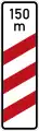 Sign 157-11 / 157-21Three-striped warning for railroad crossing – custom distance