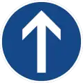 Sign 209-30Straight ahead