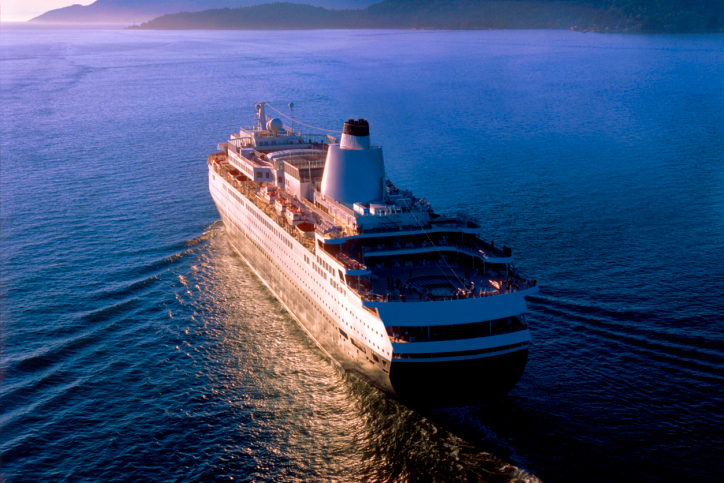 cruise ship sailing on ocean
