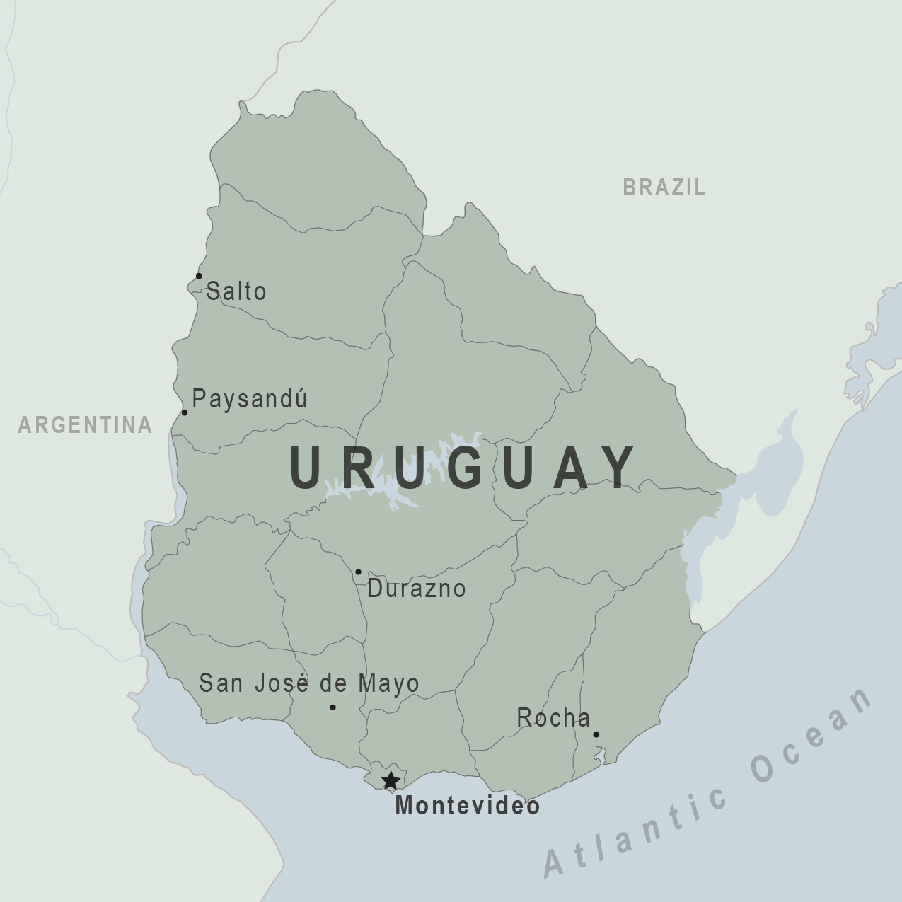 Map - Uruguay